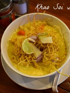 Khao Soi Chiang Mai speciality noodle soup Thailand