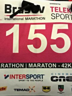 Brasov International Marathon race bib