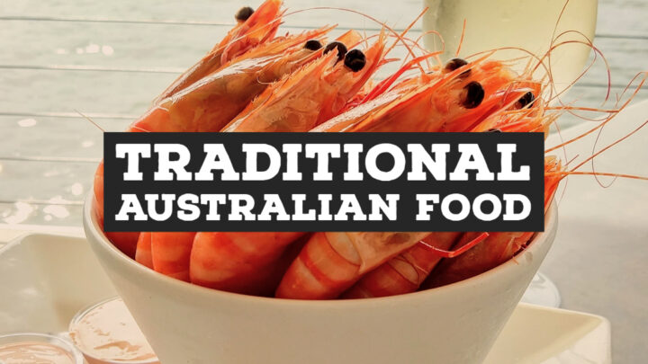Traditional Australian Food prawns