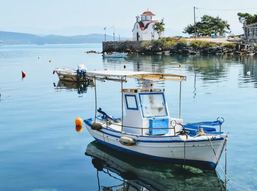 Gythio Greek Fishing harbour