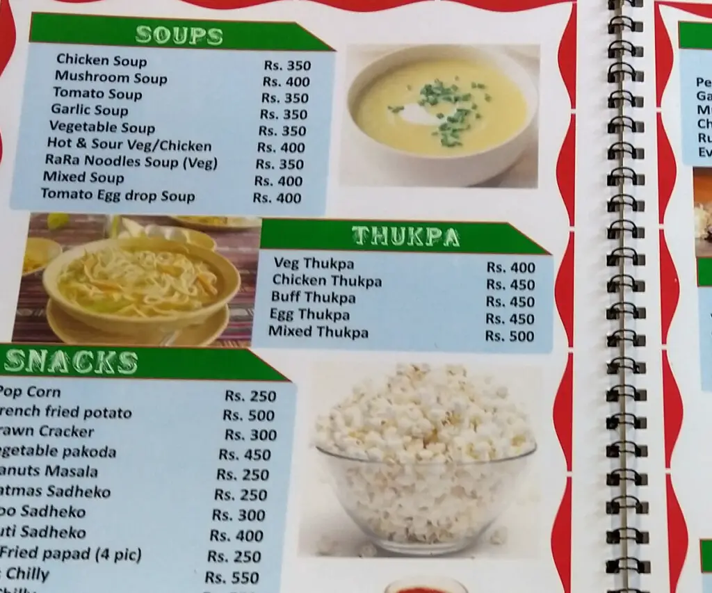 Nepalese soup and thukpa