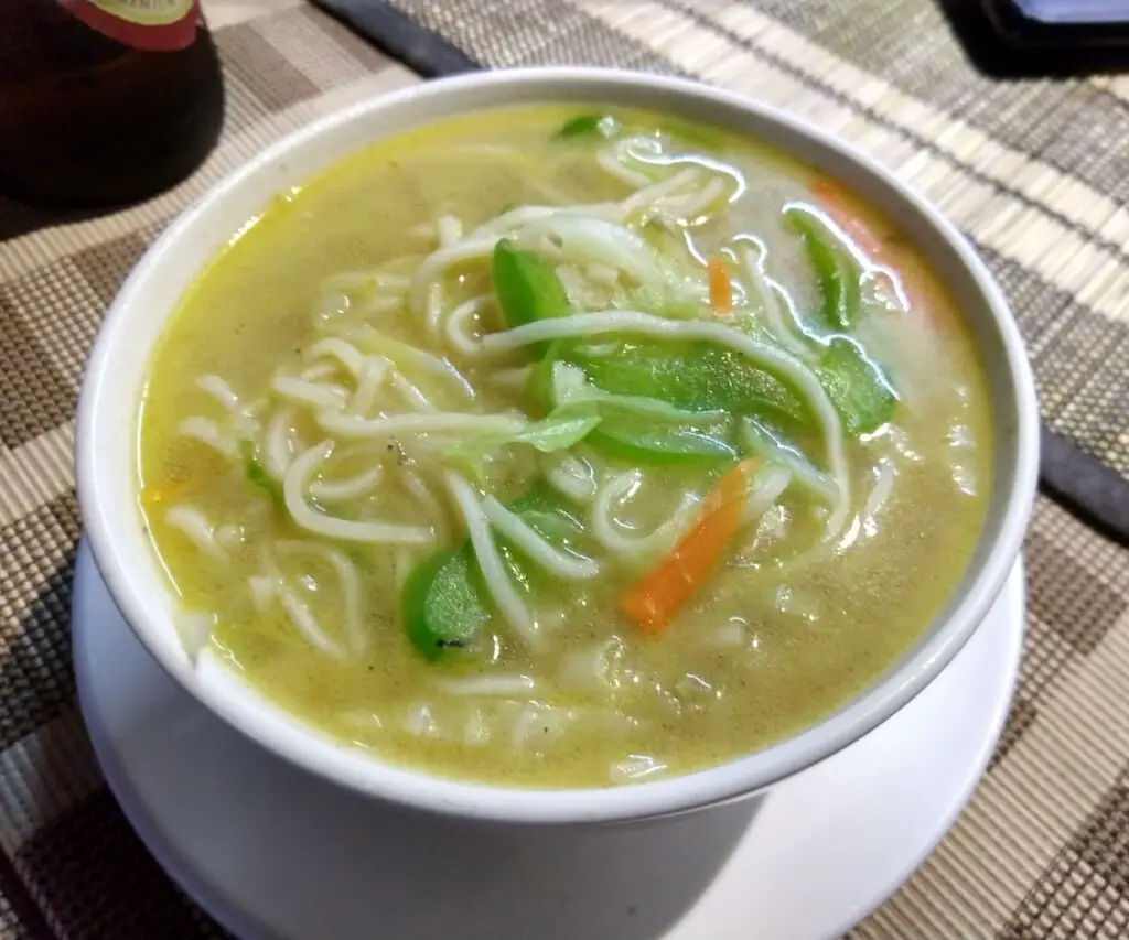 Nepalese thukpa soup vegetable