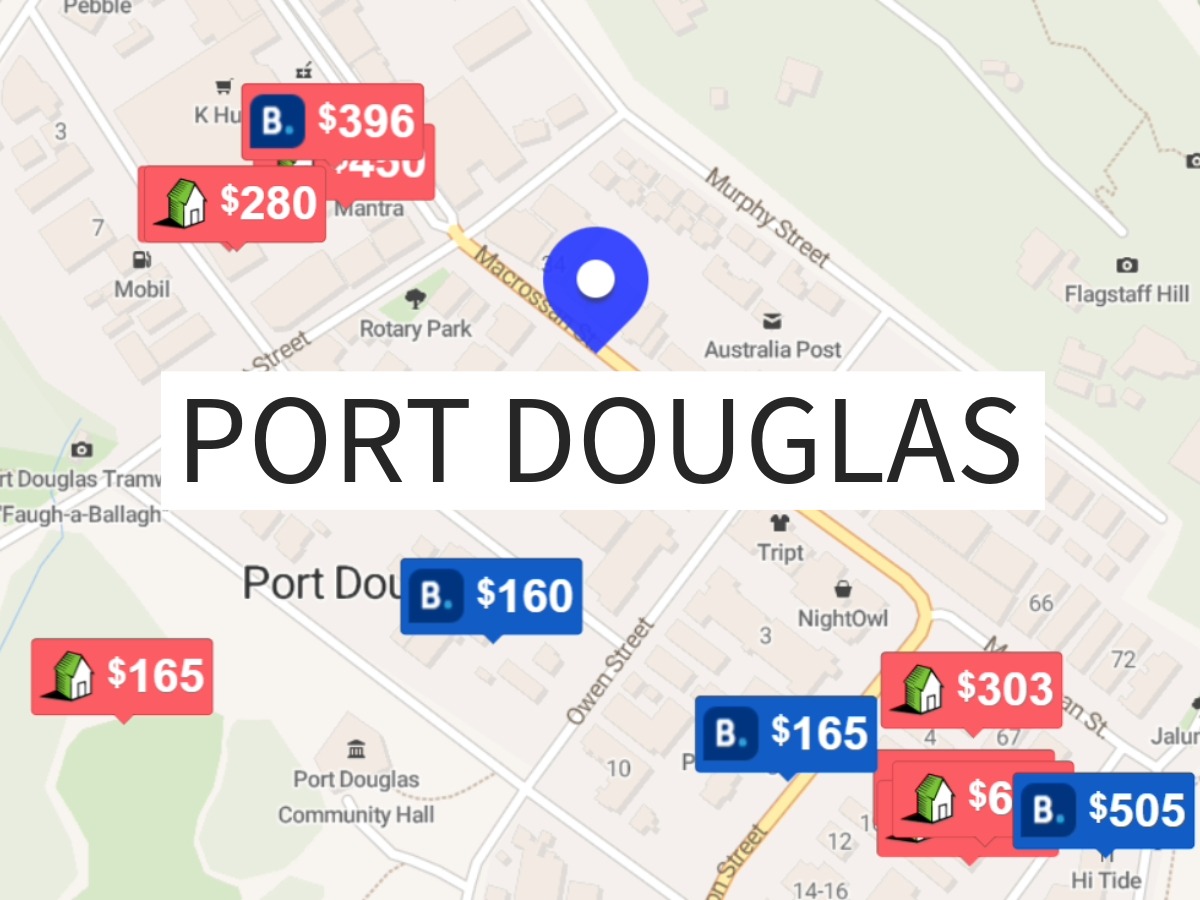 Map of Port Douglas Accommodation