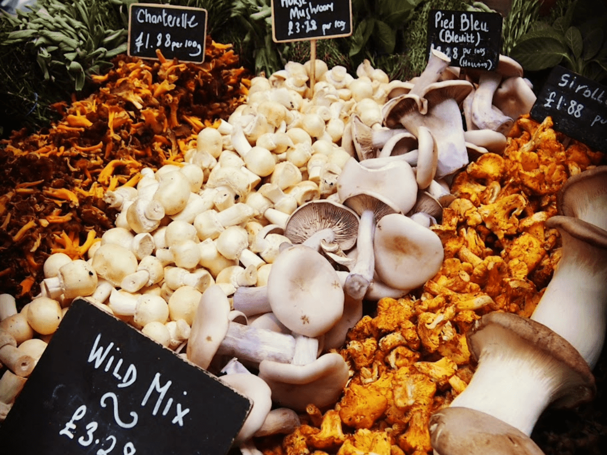 Borough Market mushroom stall