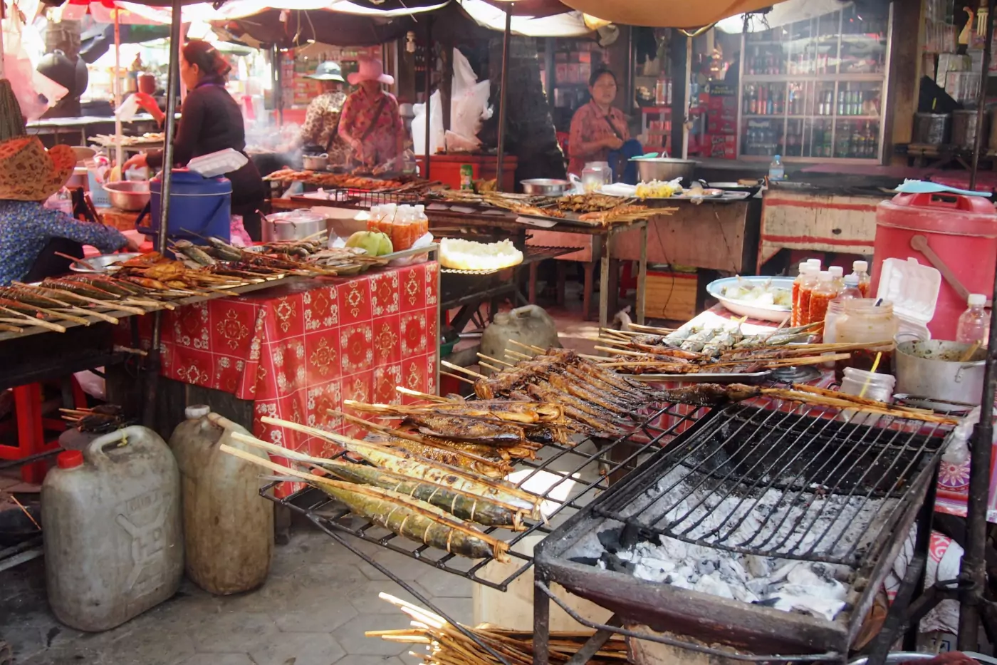 Kep Cambodia seafood market